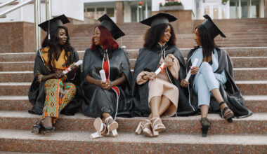 Students sitting down